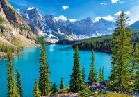 Весна озере Морейн, Канада, Пазлы 500 деталей